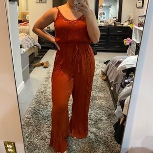 Burnt Orange Jumpsuit